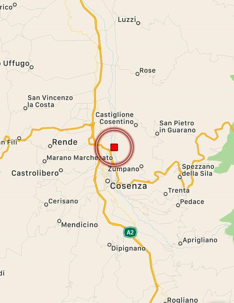 terremoto zumpano cosenza