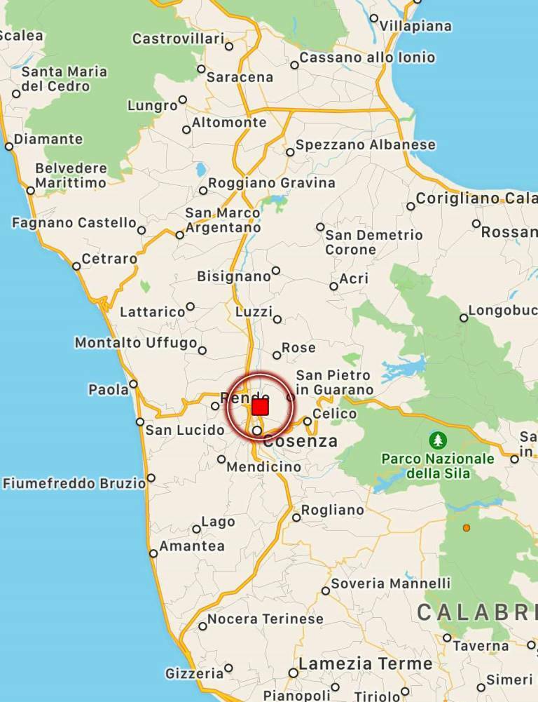 terremoto zumpano cosenza