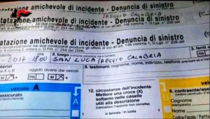 denunce incidenti stradali falsi