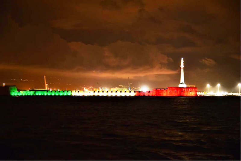 messina madonnina porto tricolore coronavirus