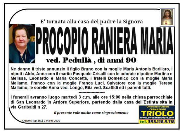 procopio raniera maria