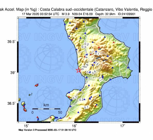 terremoto oggi sciame sismico calabria