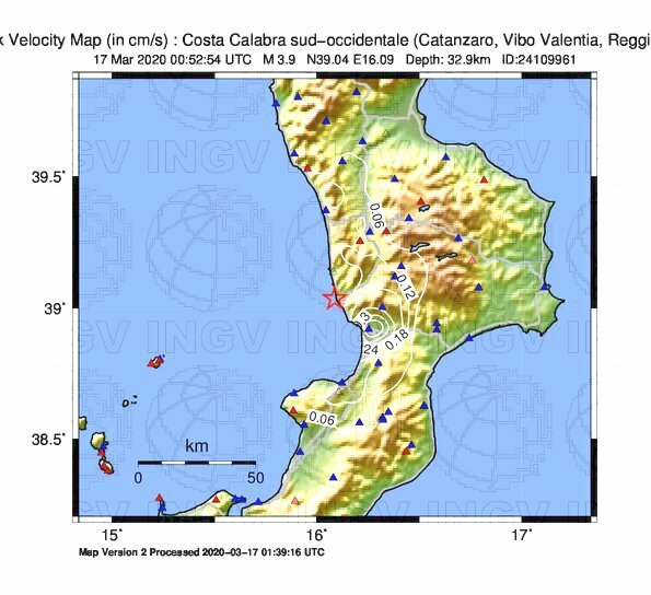 terremoto oggi sciame sismico calabria