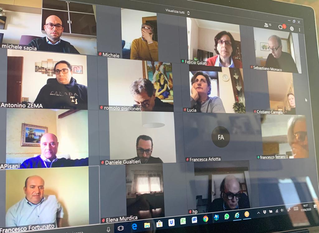 Foto videoconferenza Fai Cisl Calabria