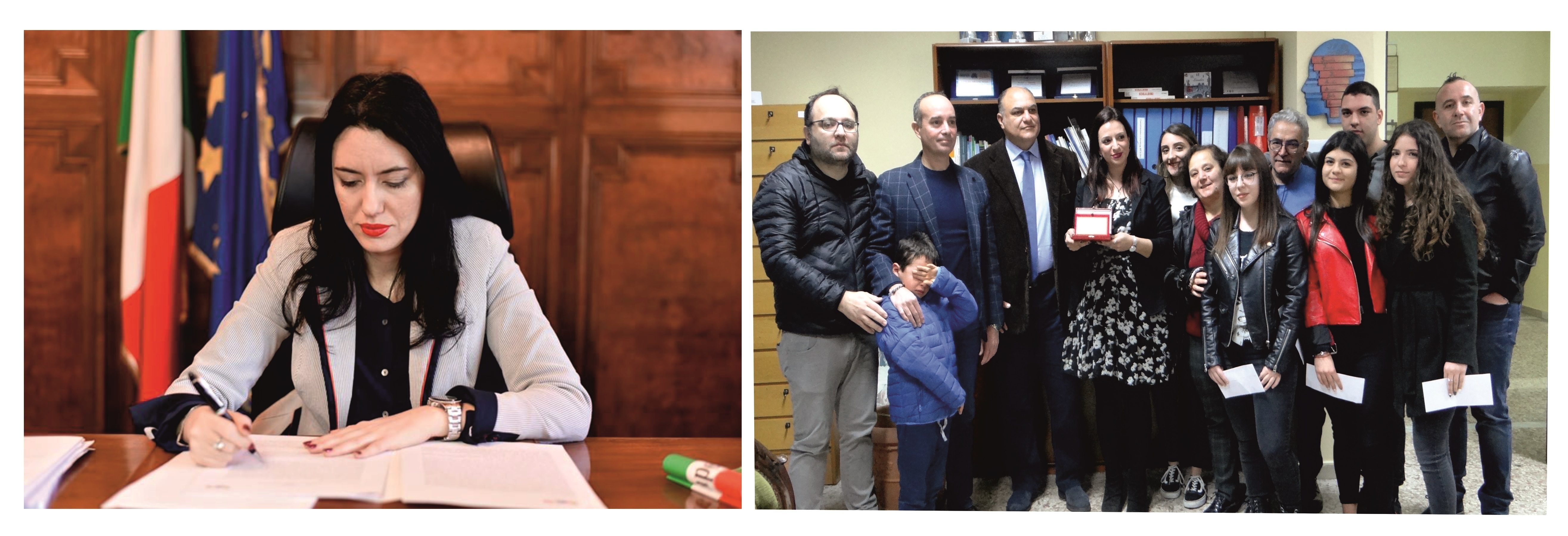 Ministro Azzolina e Studenti Licei Mazzini Locri