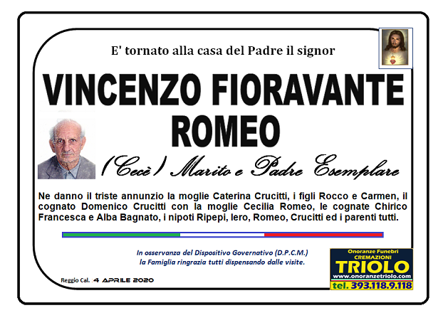 Vincenzo fioravante romeo