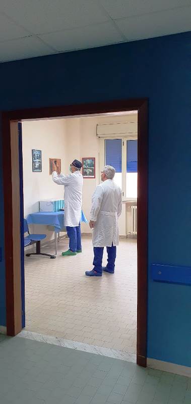 allestimento sala d'attesa cardiologia polistena