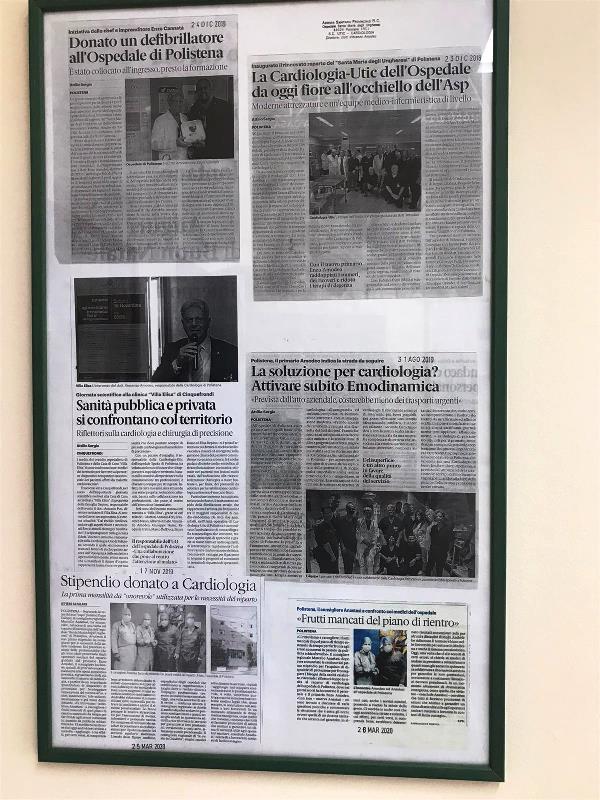 allestimento sala d'attesa cardiologia polistena
