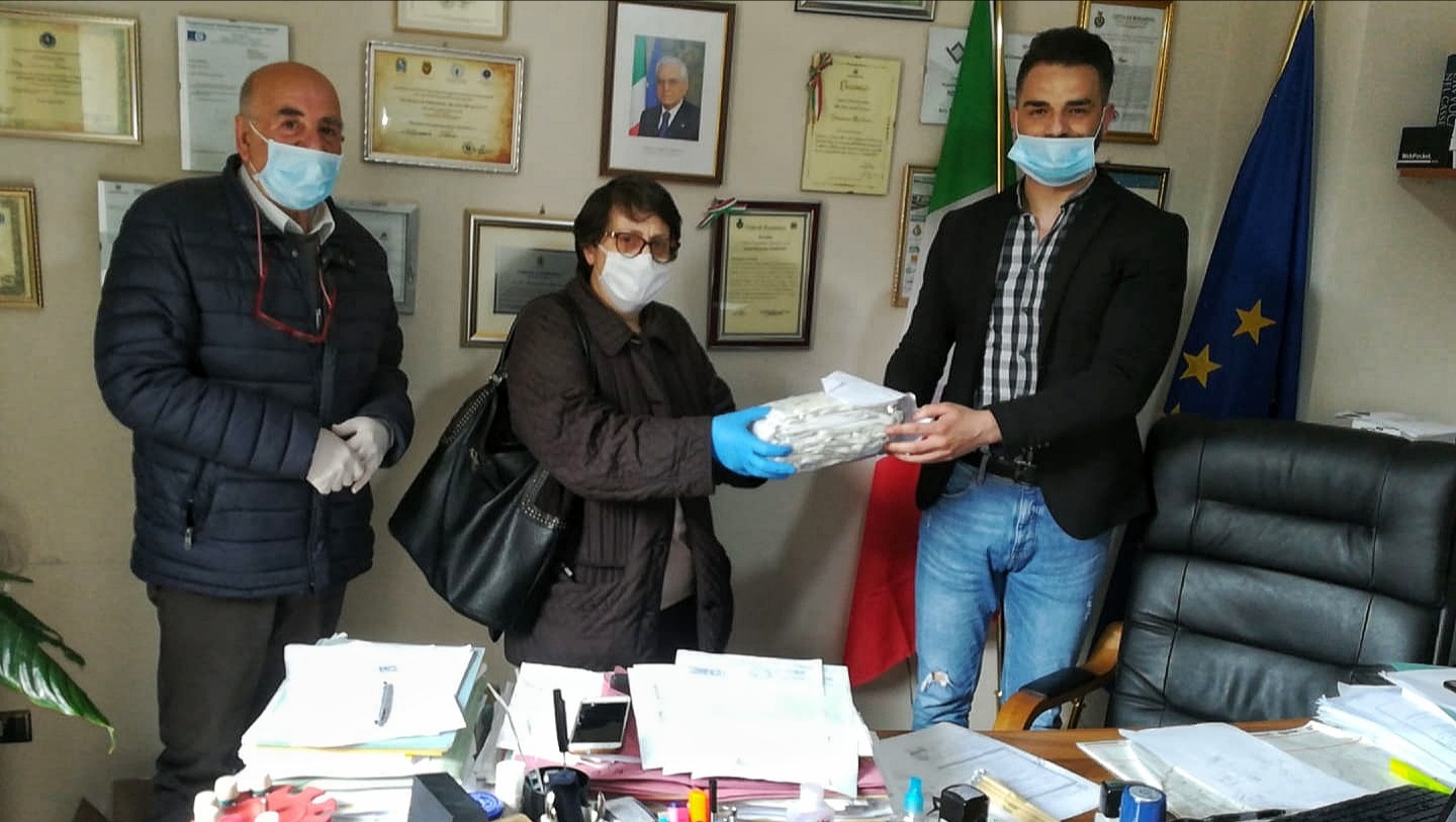 consegna mascherine rosarno
