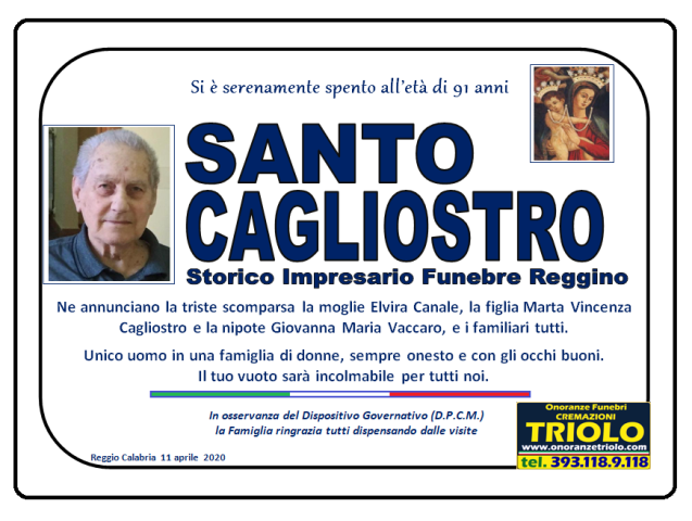 santo cagliostro