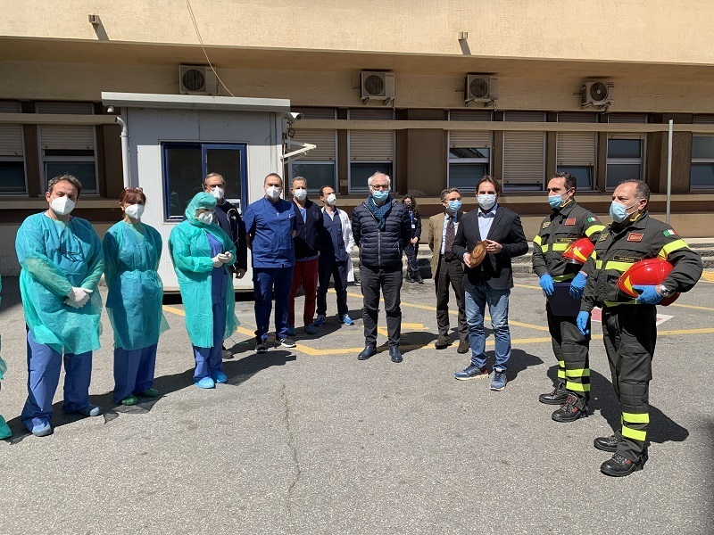 vigili del fuoco policlinico messina coronavirus