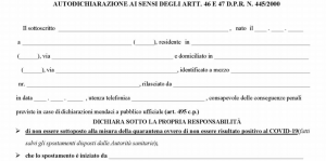 autocertificazione