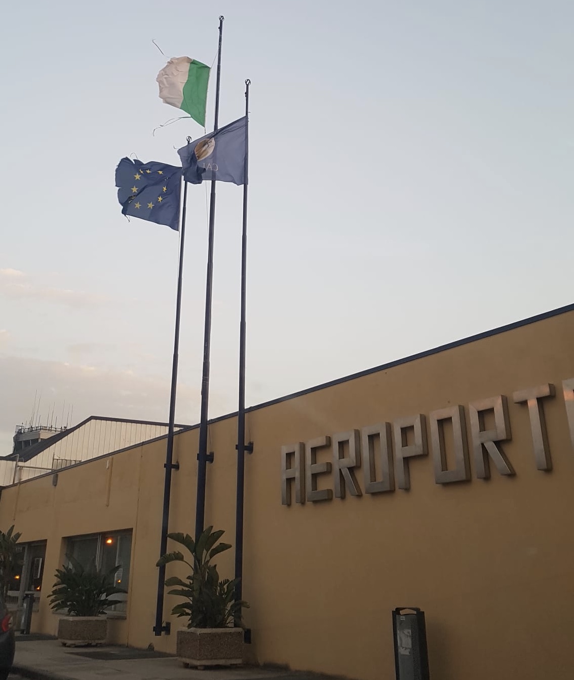 Bandiera di sicurezza aeroportuale bandiera 36x36 pollici bandiera da