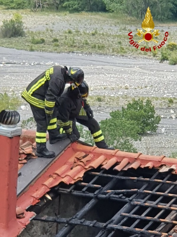 incendio sottotetto