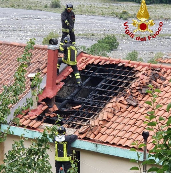 incendio sottotetto