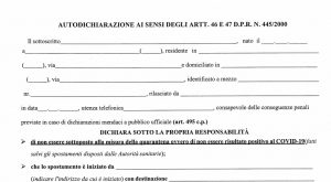 modulo autocertificazione fase 2