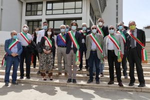protesta sindaci palazzo campanella