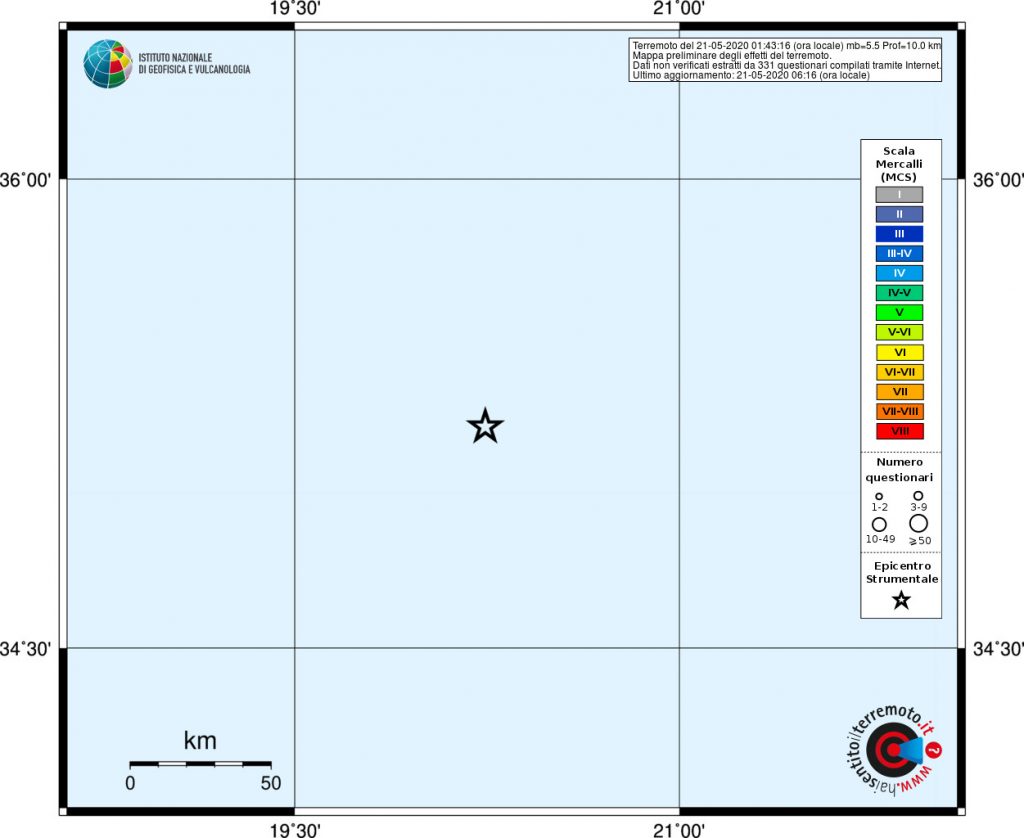 terremoto oggi puglia calabria basilicata sicilia