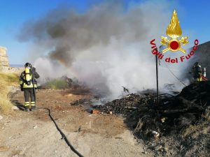 incendio rifiuti messina