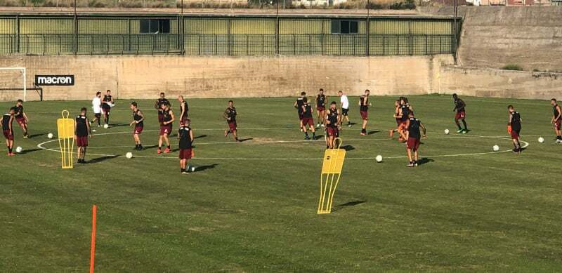 seduta di allenamento reggina