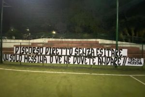 messina striscione arena sciotto