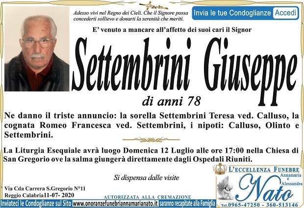 settembrini giuseppe