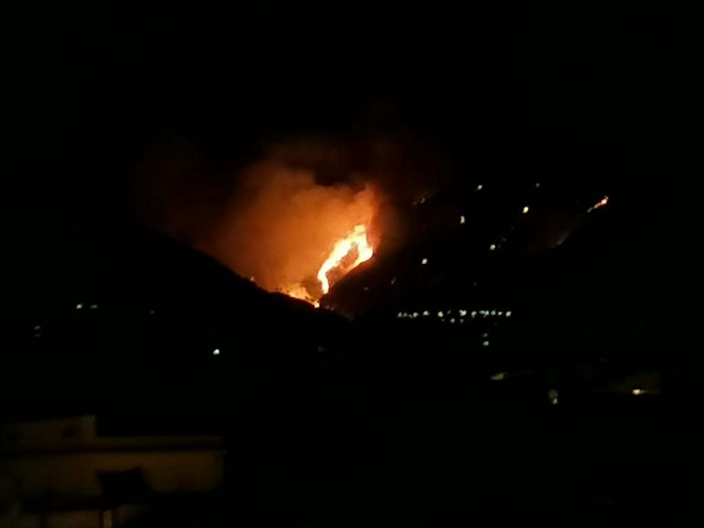 incendio reggio calabria 2 agosto 2020