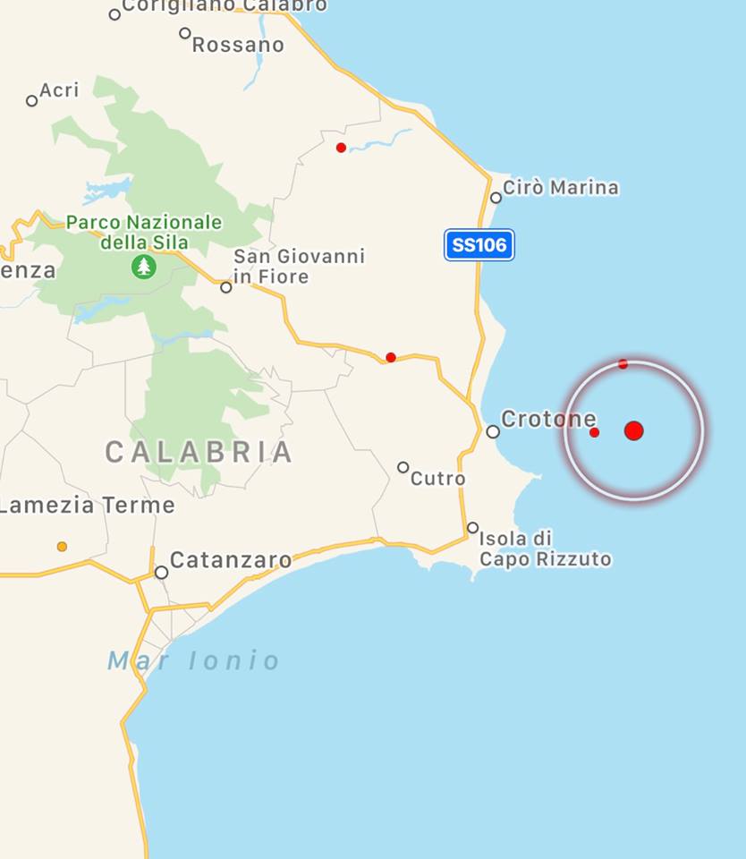 terremoto crotone