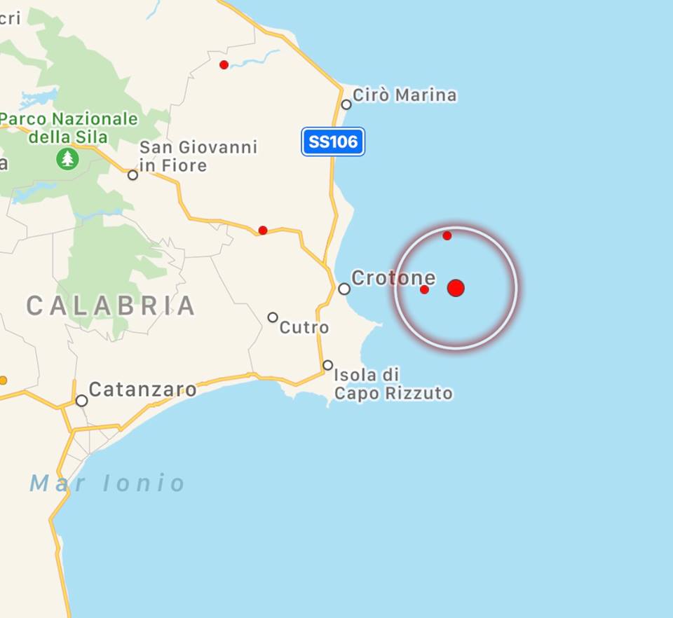 terremoto crotone
