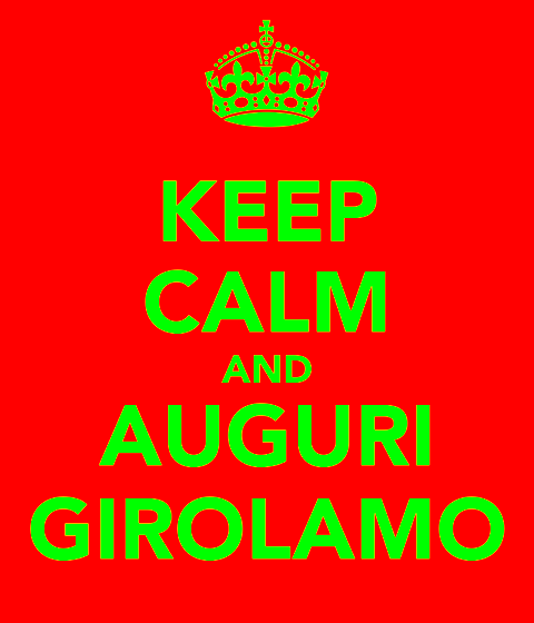 Auguri Girolamo
