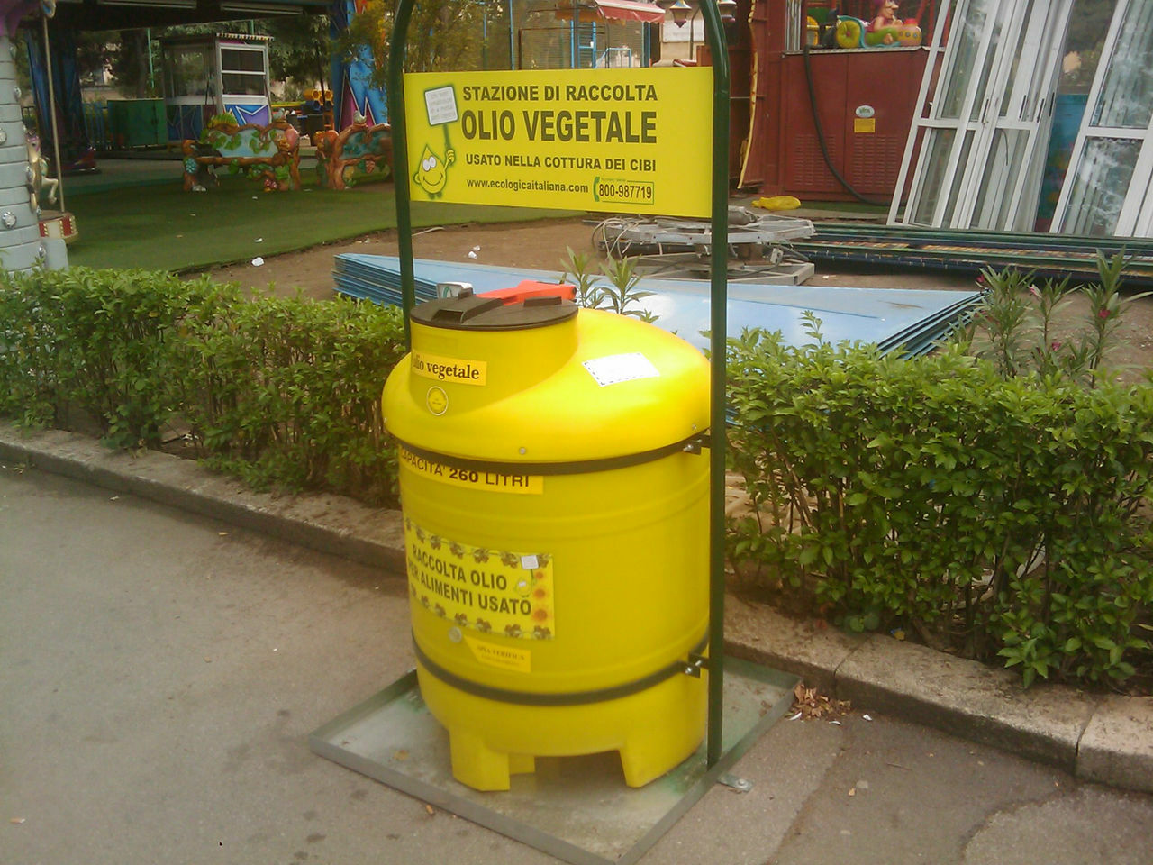 raccolta olio vegetale