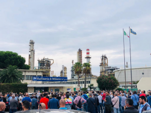 sciopero raffineria milazzo