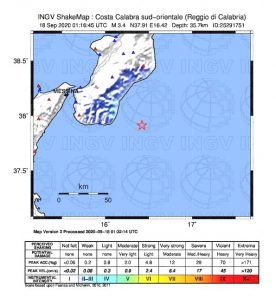terremoto calabria oggi