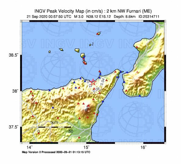 terremoto oggi messina sicilia