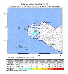 terremoto oggi sicilia trapani salemi