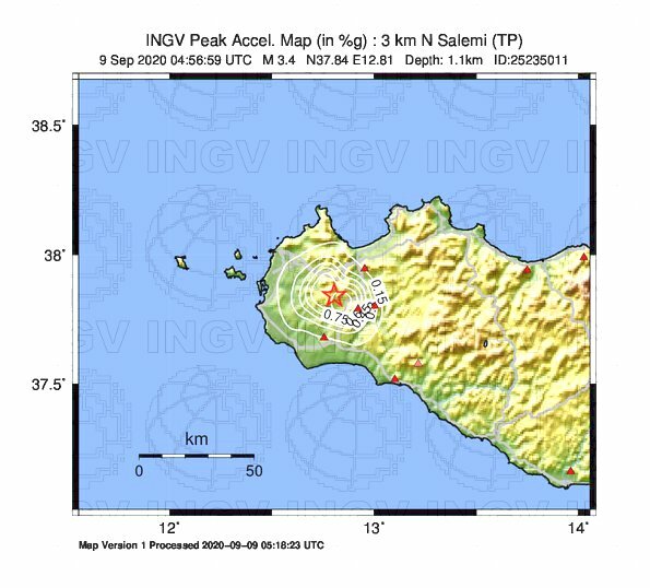 terremoto oggi sicilia trapani salemi 1