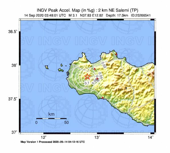 terremoto oggi sicilia trapani salemi