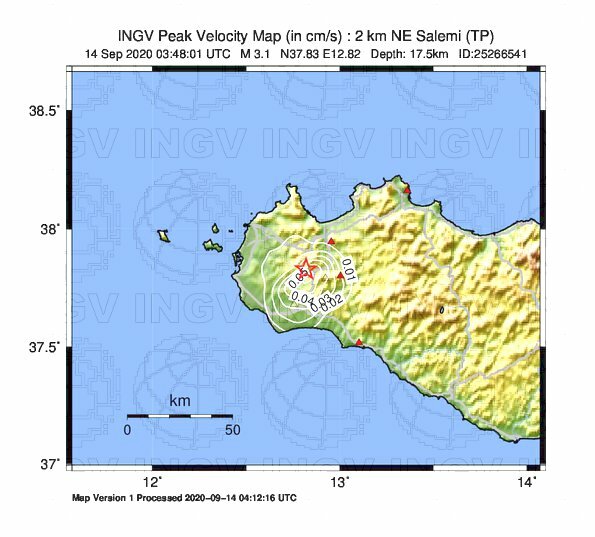 terremoto oggi sicilia trapani salemi
