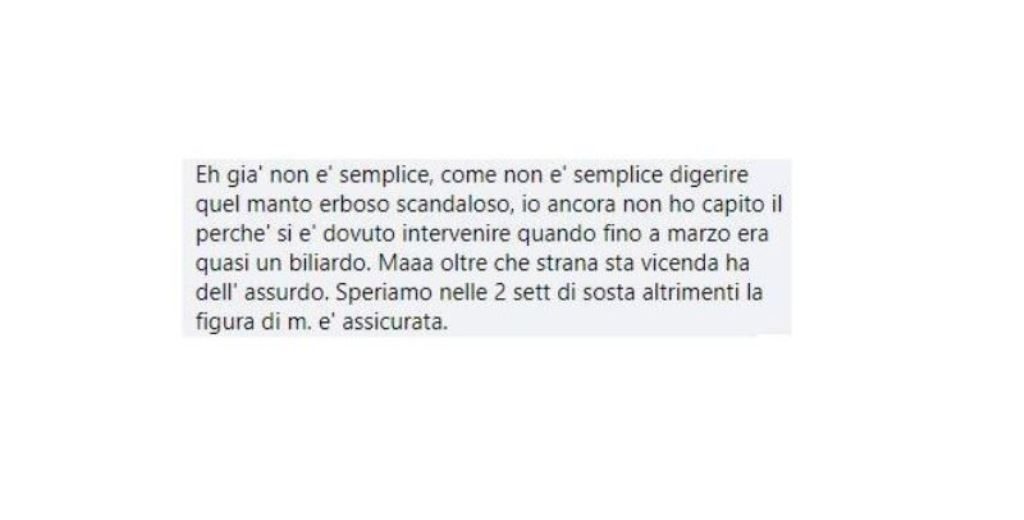 critiche tifosi reggina manto erboso