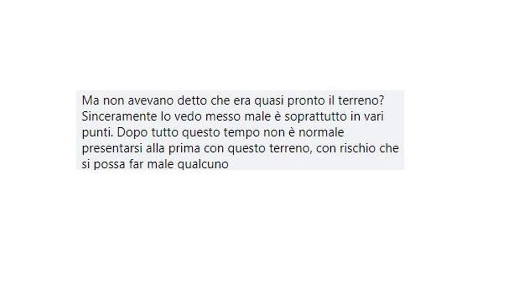 critiche tifosi reggina manto erboso