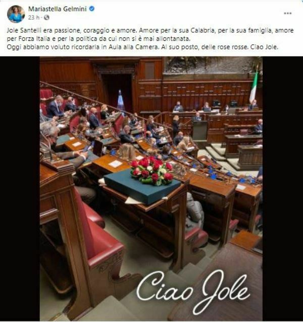 ricordo camera gelmini jole santelli
