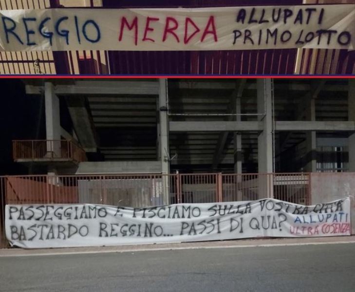 striscioni reggina cosenza
