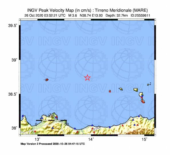 terremoto sicilia eolie ustica palermo