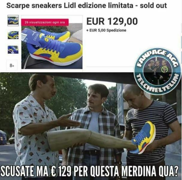 meme scarpe lidl