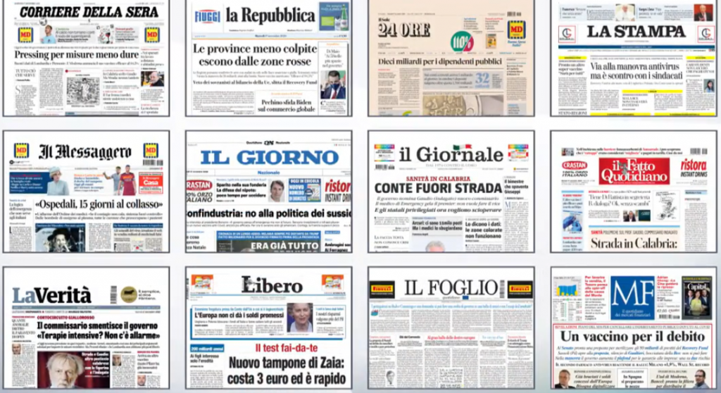 rassegna stampa 17 novembre 2020