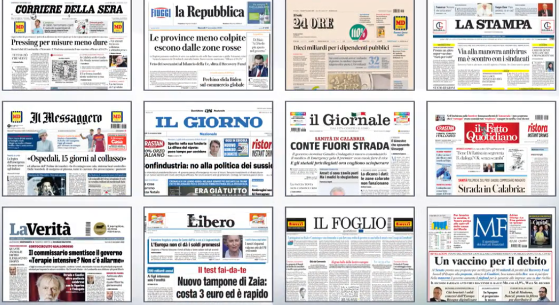 rassegna stampa 17 novembre 2020