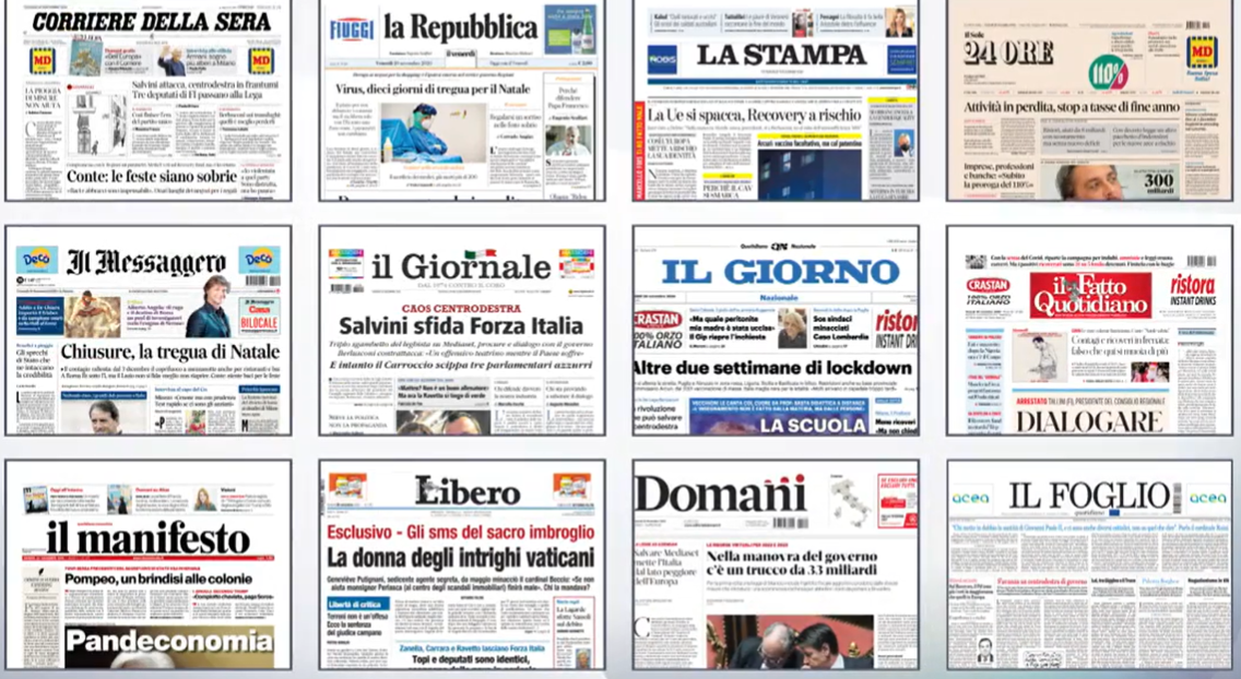 rassegna stampa 20 novembre 2020