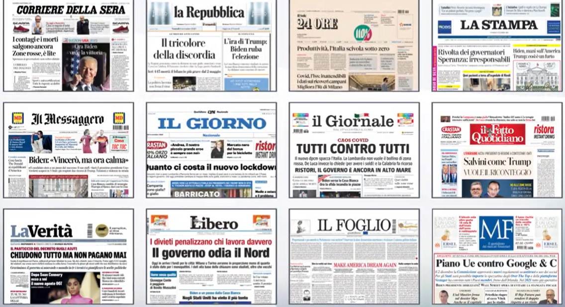 rassegna stampa 6 novembre 2020