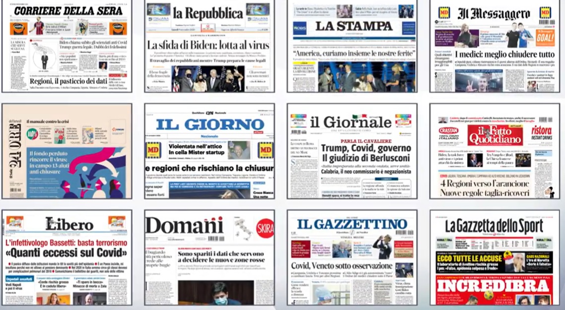 rassegna stampa 9 novembre 2020