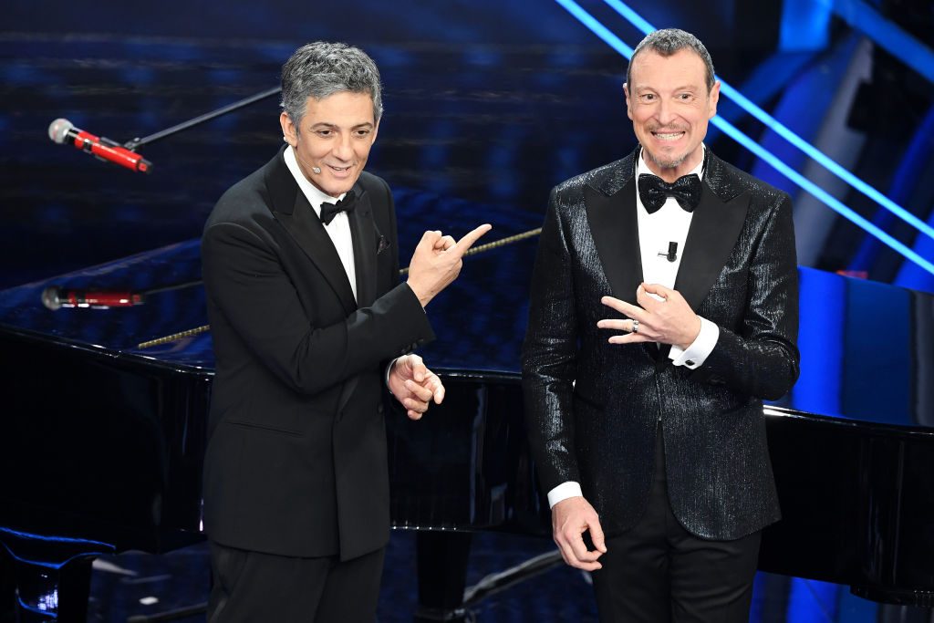 Fiorello e Amadeus Sanremo 2020